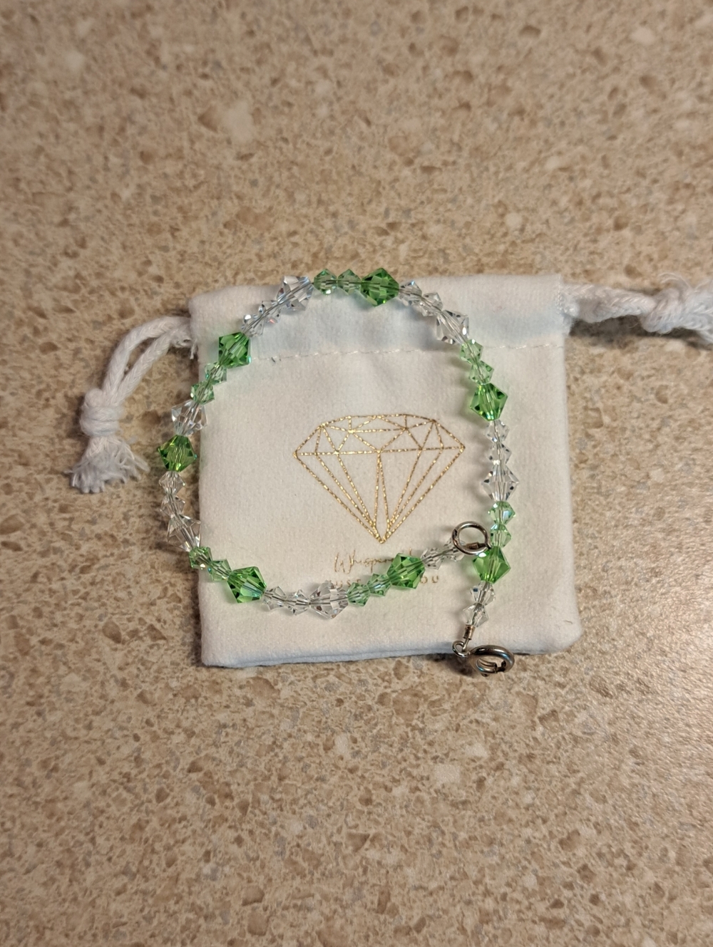 Crystal Silvertone Bracelet - Picture 2 of 6